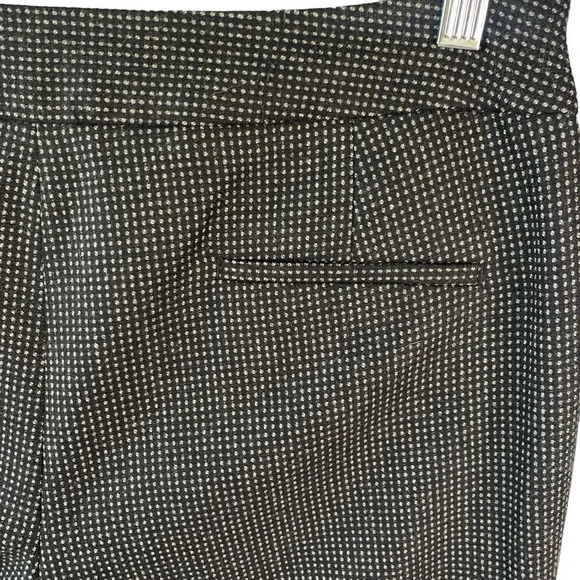 Talbots Wool Blend Curvy Straight Leg Trouser Pants Size 10 Black Gray Pin Dots - Picture 8 of 14